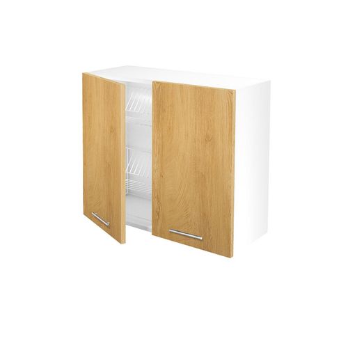 Halmar Oberer, höher Küchenschrank Vento GC-80/72 - weiße Eiche Honig