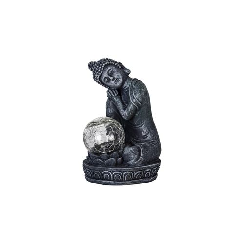 EGLO LED Gartenleuchte »SOLAR Buddha grau«