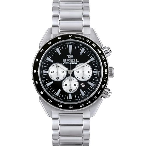 Chronograph Trendy Breil Versilbert/Stahl Mit Schraube Kollektion Cruiser - mann