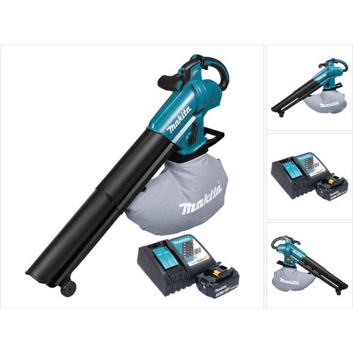 Makita DUB 187 RF Akku Laubbläser und Laubsauger 18 V Brushless + 1x Akku 3,0 Ah + Ladegerät