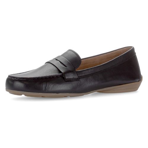Mokassin GABOR, Damen, Gr. 42, schwarz, Kalbsleder, unifarben, klassisch, Schuhe, Halbschuh, Businessschuh, Schlupfeschuh mit Zierriegel, Topseller