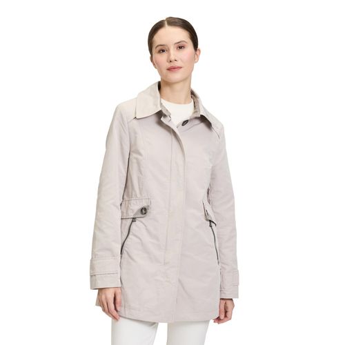 Outdoorjacke GIL BRET, Damen, Gr. 42, lila (pearl beige), Obermaterial: 100% Polyester, unifarben, casual, tailliert Po-bedeckend, ohne Ausschnitt, Langarm Manschette, Jacken, mit Rückenschlitz mit Reißverschluss