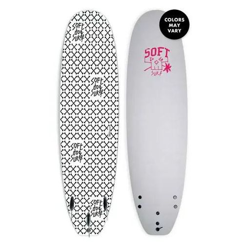 Softdog Surf Softdog Skooldog Dual Stringer Soft Top Surfbrett (Grau/Rot/Schwarz)
