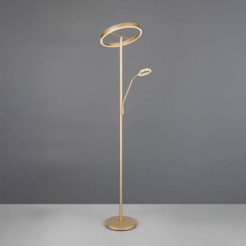 LED-Stehlampe Willis, gold, Höhe 180 cm, Metall, CCT, Dimmer