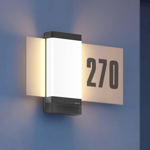 STEINEL smarte Hausnummernleuchte L 270 Digi SC, anthrazit