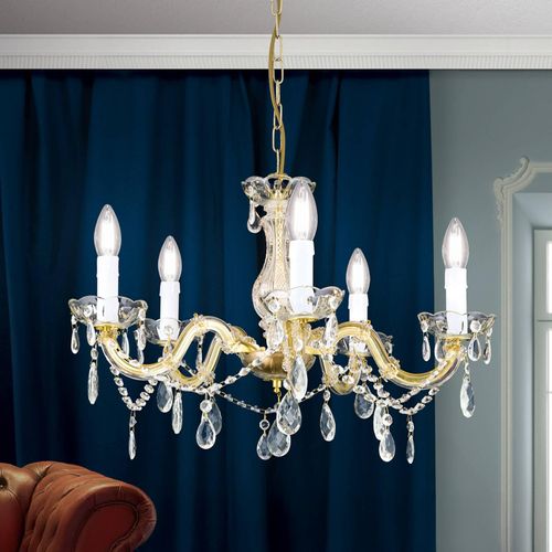 Kronleuchter Marie Claire Kristallglas 5-flammig