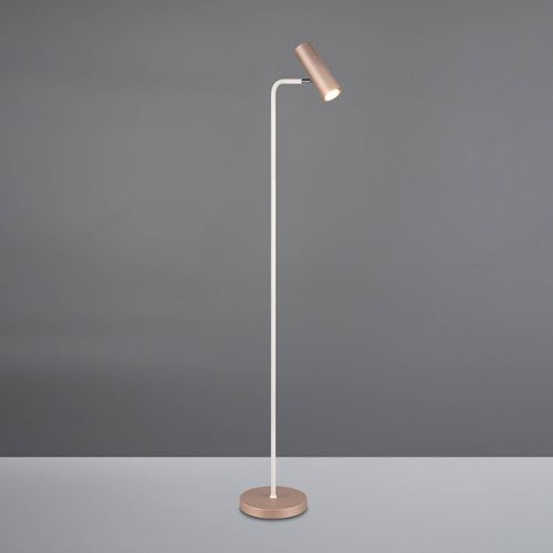 Stehleuchte Marley, braun/hellgrau, Höhe 151 cm, Metall
