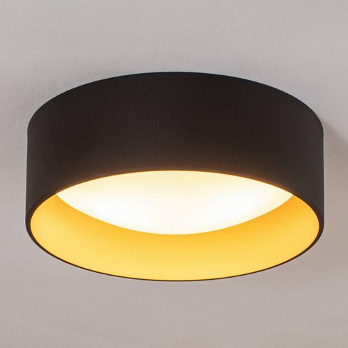 Deckenlampe Riu, schwarz/gold, Stahl, Ø 35 cm