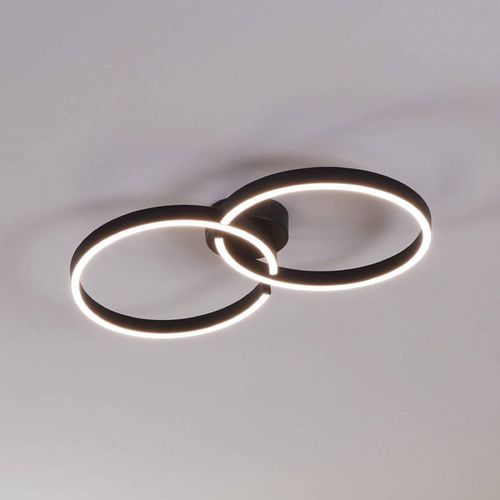 LED-Deckenlampe Armandolo, schwarz, Länge 67 cm, CCT, RGB