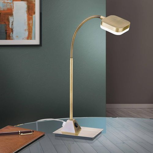 LED-Tischleuchte Tobias, altmessing