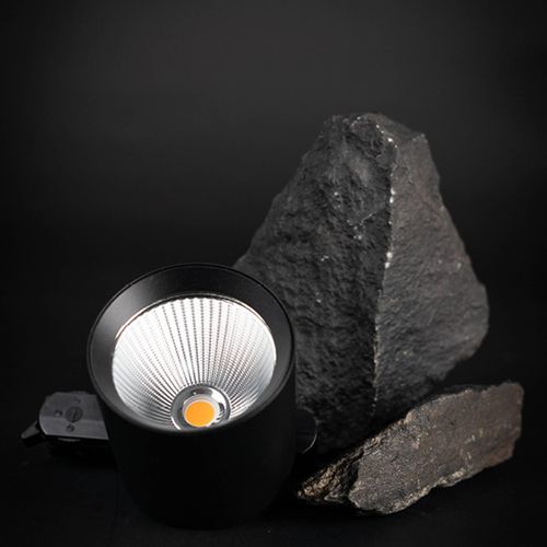 SLC LED-Schienenspot Fox, schwarz, 3.000 K, 3-Phasen-Schiene