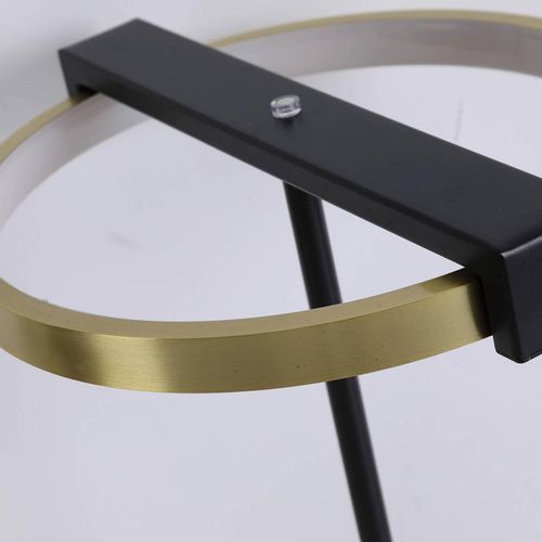 LED-Tischleuchte Aerial, messing/schwarz, Stahl, Silikon