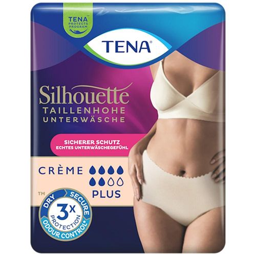 TENA SILHOUETTE Plus L creme Inkontinenz Pants 8 St