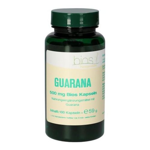 GUARANA 500 mg Bios Kapseln 100 St