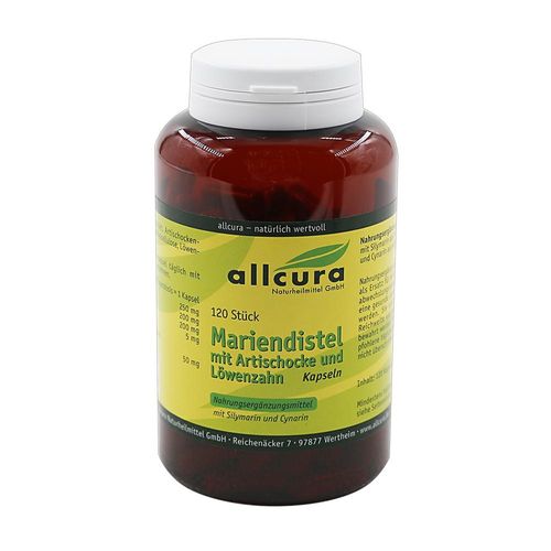 MARIENDISTEL MIT Artischocke und Löwenzahn Kapseln 120 St