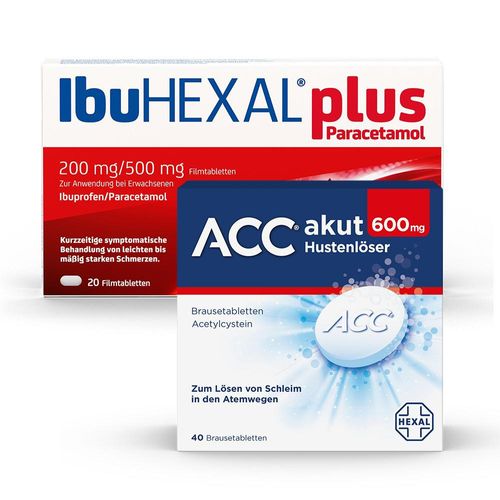 ACC AKUT 600+IBUHEXAL PLUS PARACETAMOL 40+20 St