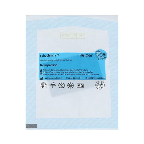 ALUDERM Kinder Kompressen 4x6 cm 1 St