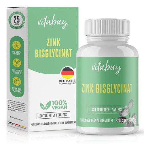 ZINK BISGLYCINAT 25 mg hochdosiert Tabletten 120 St