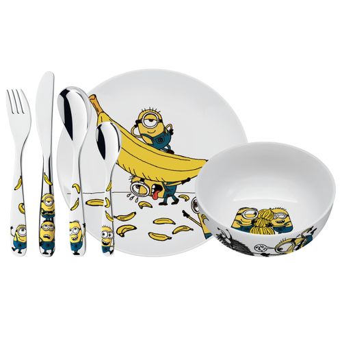 WMF Kinderbesteck »MINIONS 6-teilig«, (Set, 6 tlg.)