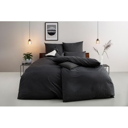 Bruno Banani Bettwäsche »Jassen«, moderne Bettwäsche aus Baumwolle, Bettwäsche mit Streifen-Design