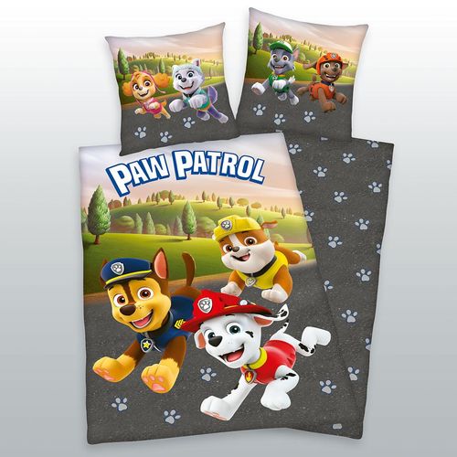 Paw Patrol Bettwäsche Größe 80x80 + 135x200 cm