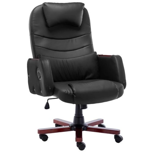Bürostuhl Kunstleder | Farbe: Schwarz