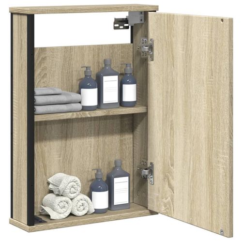 Bad-Spiegelschrank Sonoma-Eiche 42X12X60 Cm Holzwerkstoff | Farbe: Sonoma Eiche