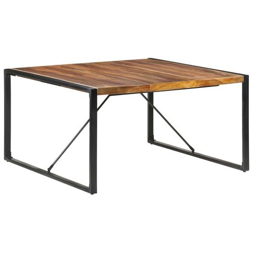 Esstisch 140X140X75 Cm | Farbe: Schwarz | Material: Massivholz