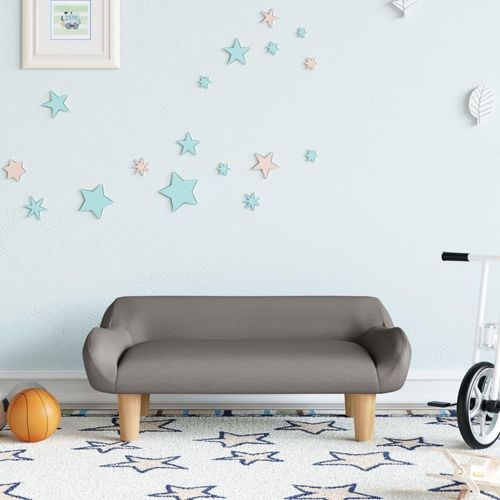 Kindersofa 70X40X24 Cm Stoff | Farbe: Taupe