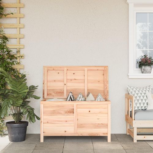 Gartentruhe 50X49X56,5 Cm Massivholz Tanne | Farbe: Braun | Größe: 99 x 50 x 56.5 cm