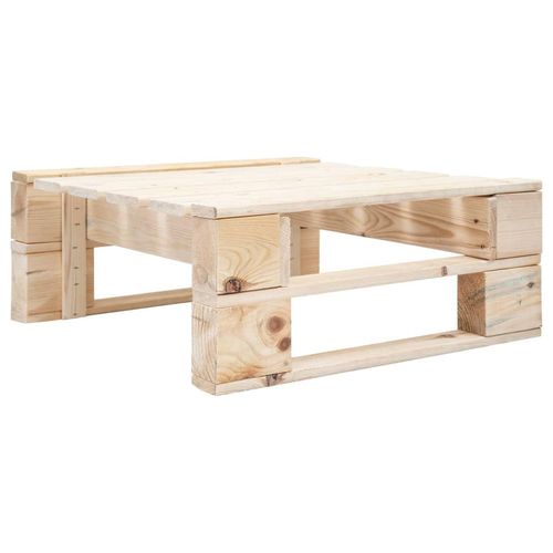 Outdoor-Ottomane Paletten Holz | Farbe: Hellbraun
