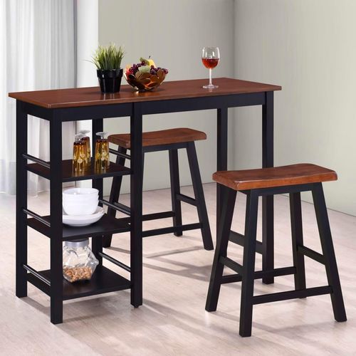Bar Set 3 Stück Mdf | Anzahl der Artikel: 1 | Farbe: Schwarz