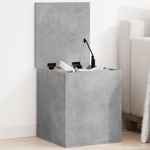 Truhe Betongrau 40X42X46 Cm Holzwerkstoff