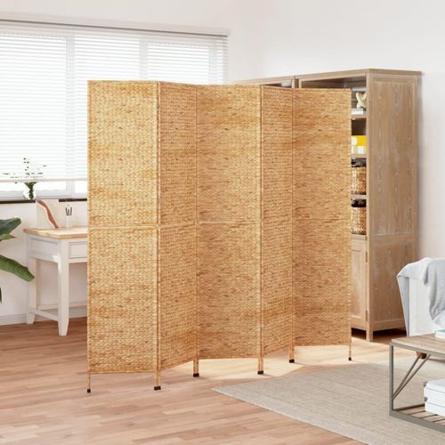 Paravent 3-Tlg. Wasserhyazinthe | Farbe: Hellbraun | Größe: 205 x 180 cm