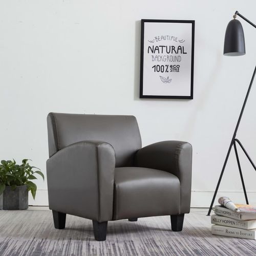 Sessel Kunstleder | Farbe: Grau