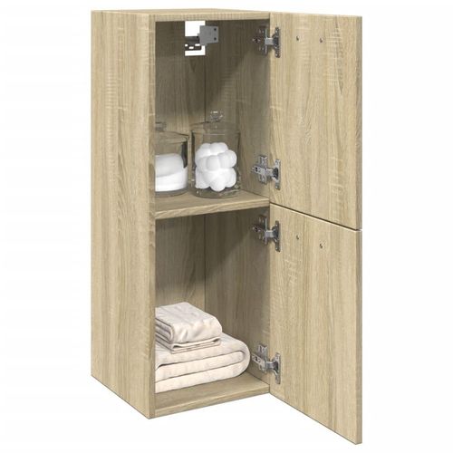Badezimmerschrank Sonoma-Eiche 30X30X80 Cm Holzwerkstoff