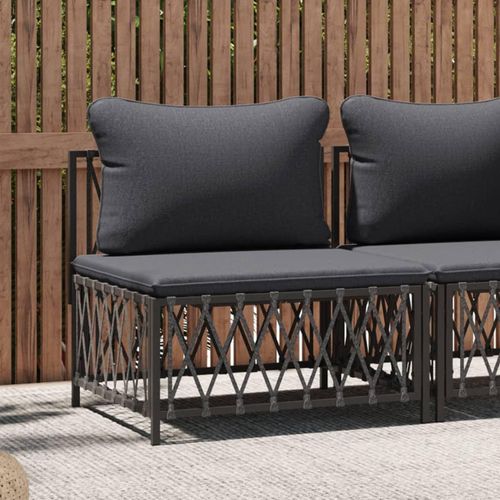 Garten 70X70X34 Cm Gewebe | Farbe: Anthrazit | Modell: Sofa-Mittelstück