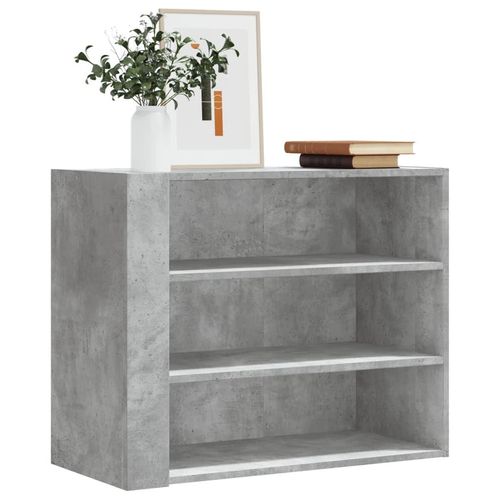 Wandregal 75X35X60 Cm Holzwerkstoff | Farbe: Betongrau