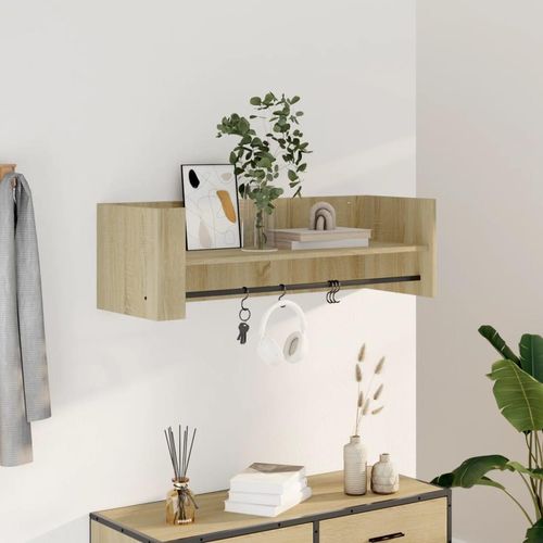Wandregal 70,5X35X30,5 Cm Holzwerkstoff | Farbe: Sonoma Eiche | Größe: 100 x 35 x 30.5 cm