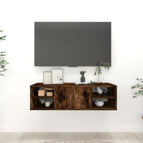 Wandregal 102X30X29 Cm Holzwerkstoff | Farbe: Räuchereiche