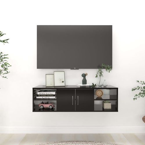 Wandregal 102X30X29 Cm Holzwerkstoff | Farbe: Schwarz