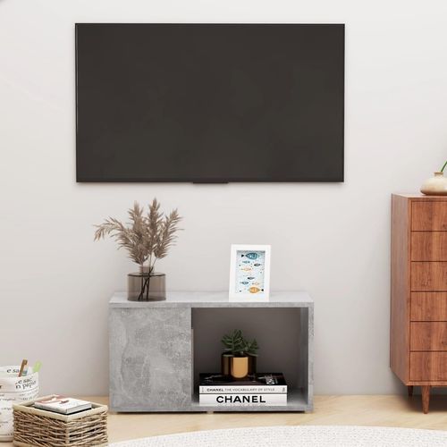 Tv-Schrank -Optik 60X24X32 Cm Holzwerkstoff | Farbe: Betongrau