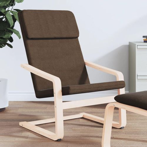 Relaxsessel Stoff | Farbe: Dunkelbraun