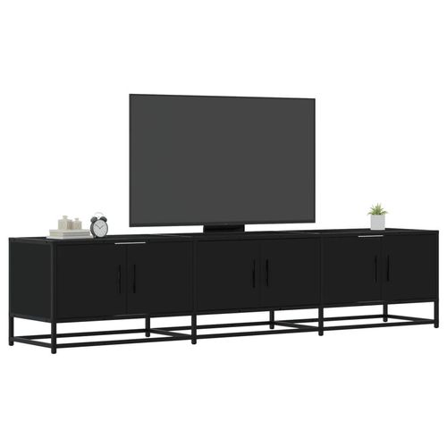 Tv-Schrank Holzwerkstoff | Farbe: Schwarz | Größe: 180 x 35 x 41 cm
