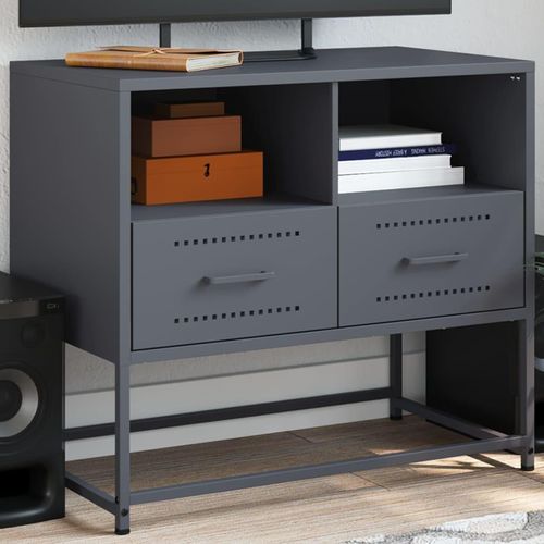 Tv-Schrank Senf 68X39X60,5 Cm Stahl | Farbe: Anthrazit