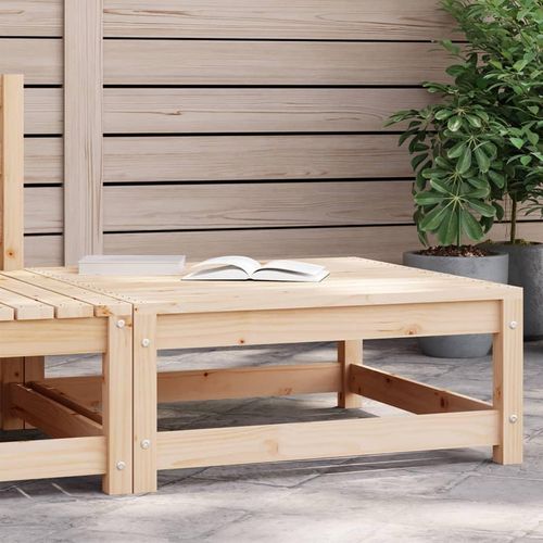 Garten-Ecksofas 2 Stk. 70X70X67 Cm Massivholz Douglasie | Farbe: Natürliche Kiefer | Modell: Fußhocker