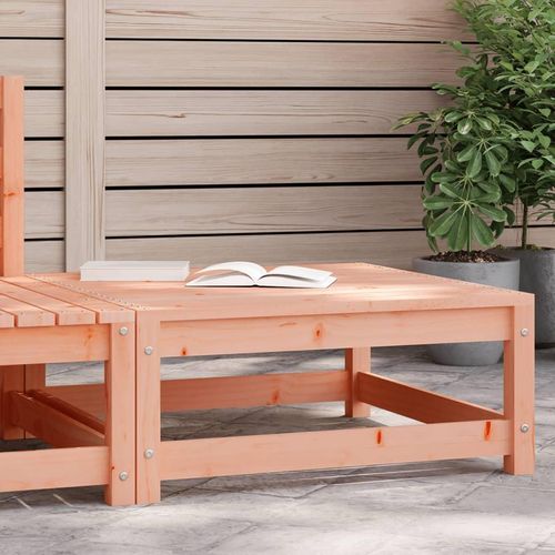 Garten-Ecksofas 2 Stk. 70X70X67 Cm Massivholz Douglasie | Farbe: Natürliches Douglasie | Modell: Fußhocker