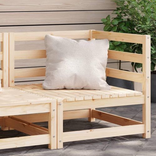 Garten-Ecksofas 2 Stk. 70X70X67 Cm Massivholz Douglasie | Farbe: Natürliche Kiefer | Modell: Ecksofa
