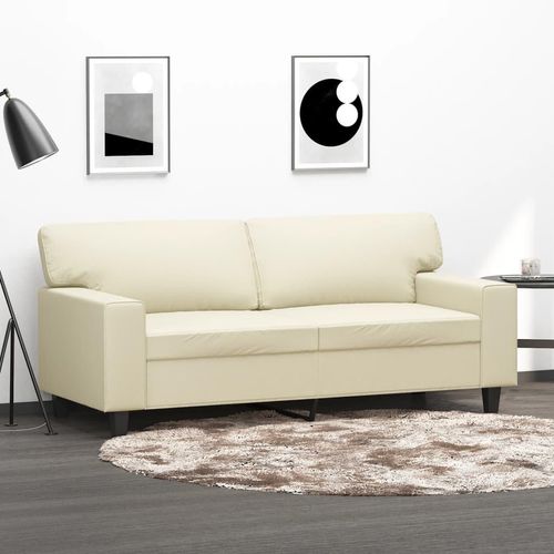 Sessel Kunstleder | Farbe: Creme | Größe: 140 cm