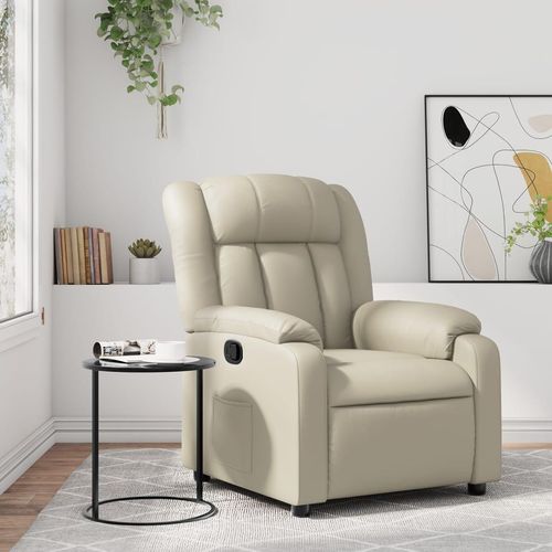 Relaxsessel Creme Kunstleder Creme